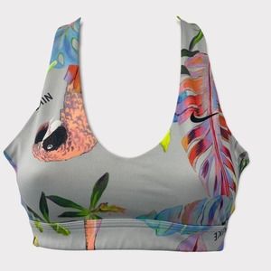 Nike Indy Hyper Femme sports bra multi tropical print XS